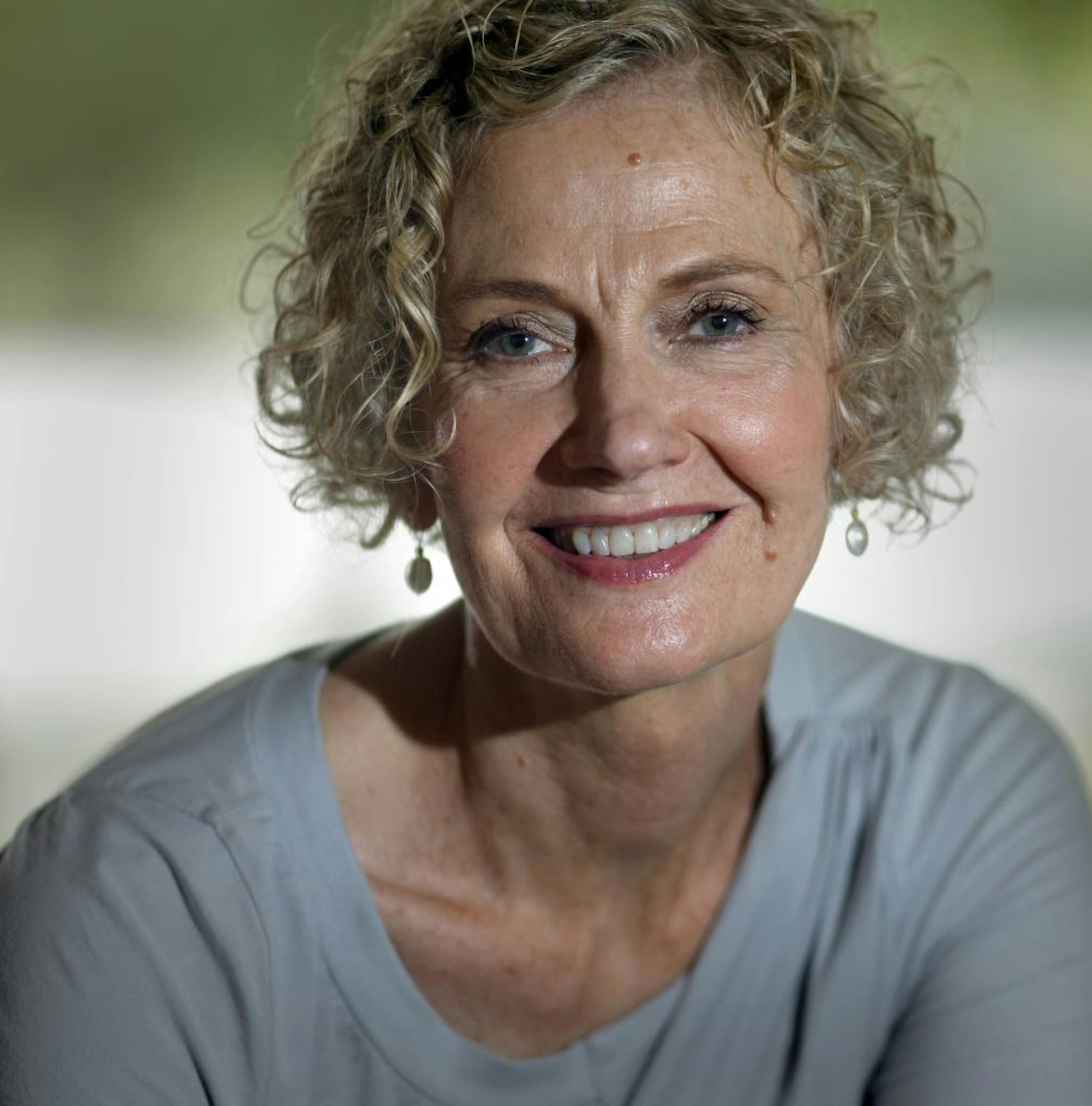 Ruth Bachman, in her Eden Prairie Home. Ruth lost her arm to cancer and is now helping others through her inspirational speaking.