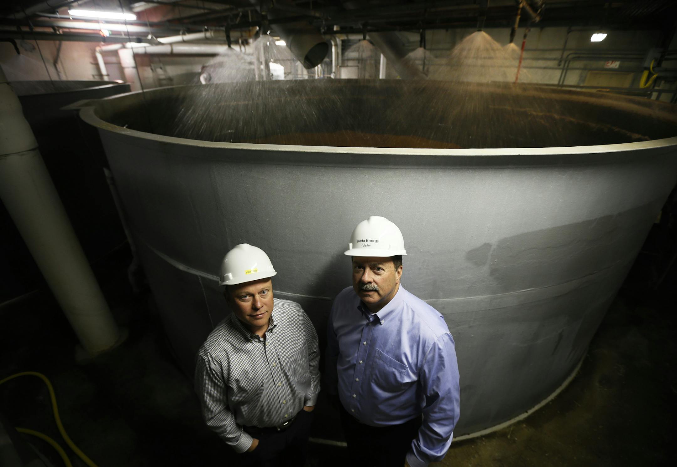 William T. Rahr left President and Gary V. Lee president and chief executive officer posed in front of a the steeping process of barley. Profile of Shakopee-based Rahr Malting, founded in 1847 and today one the U.S.'s two largest barley malters, along with Cargill. Barley is the key ingredient in beer, of course, and malting is ancient practice.October 02, 2013 in Shakopee, MN.] JERRY HOLT &#x201a;&#xc4;&#xa2; jerry.holt@startribune.com