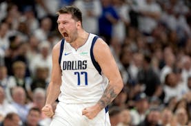 Mavericks star Luka Doncic roars en route to scoring 20 of his 36 points in the first quarter to put Dallas in commanding position to win Game 5 at Ta