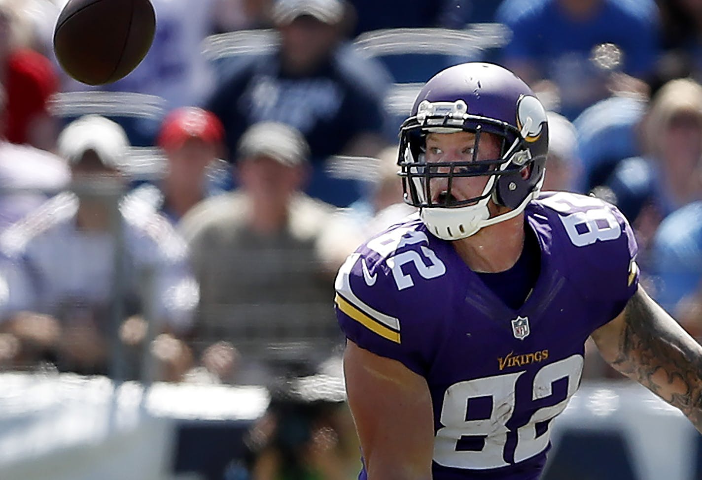 In a very short amount of time, veteran Vikings tight end Kyle Rudolph appears to have built a great relationship with new quarterback Sam Bradford. &#x201c;I just see the throws he makes, and he has an innate feel for timing with receivers,&#x201d; Rudolph said.