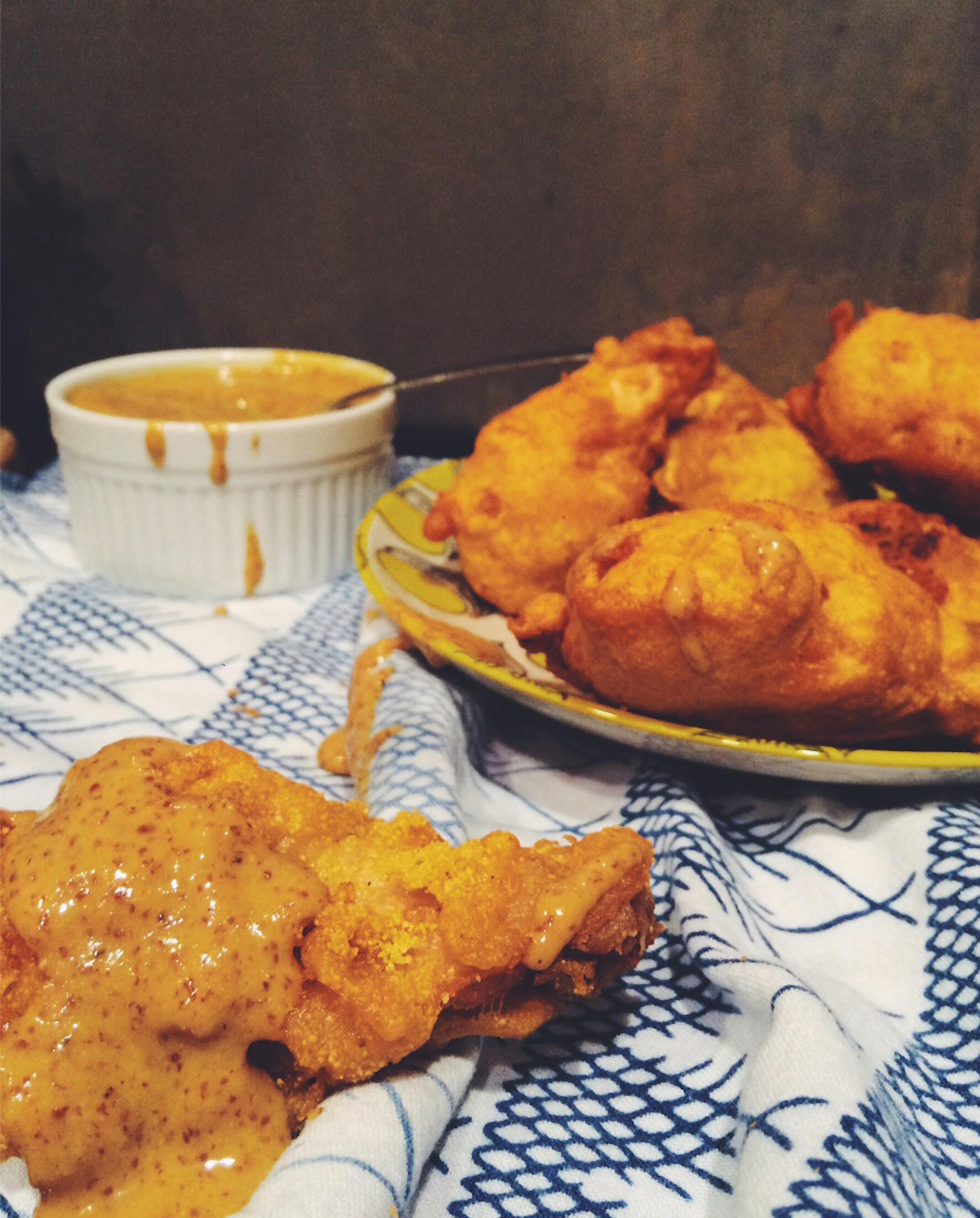 Cornmeal-Fried Chicken Drumettes With Hot Honey Mustard Sauce. Photo by Amelia Rayno amelia.rayno@startribune.com