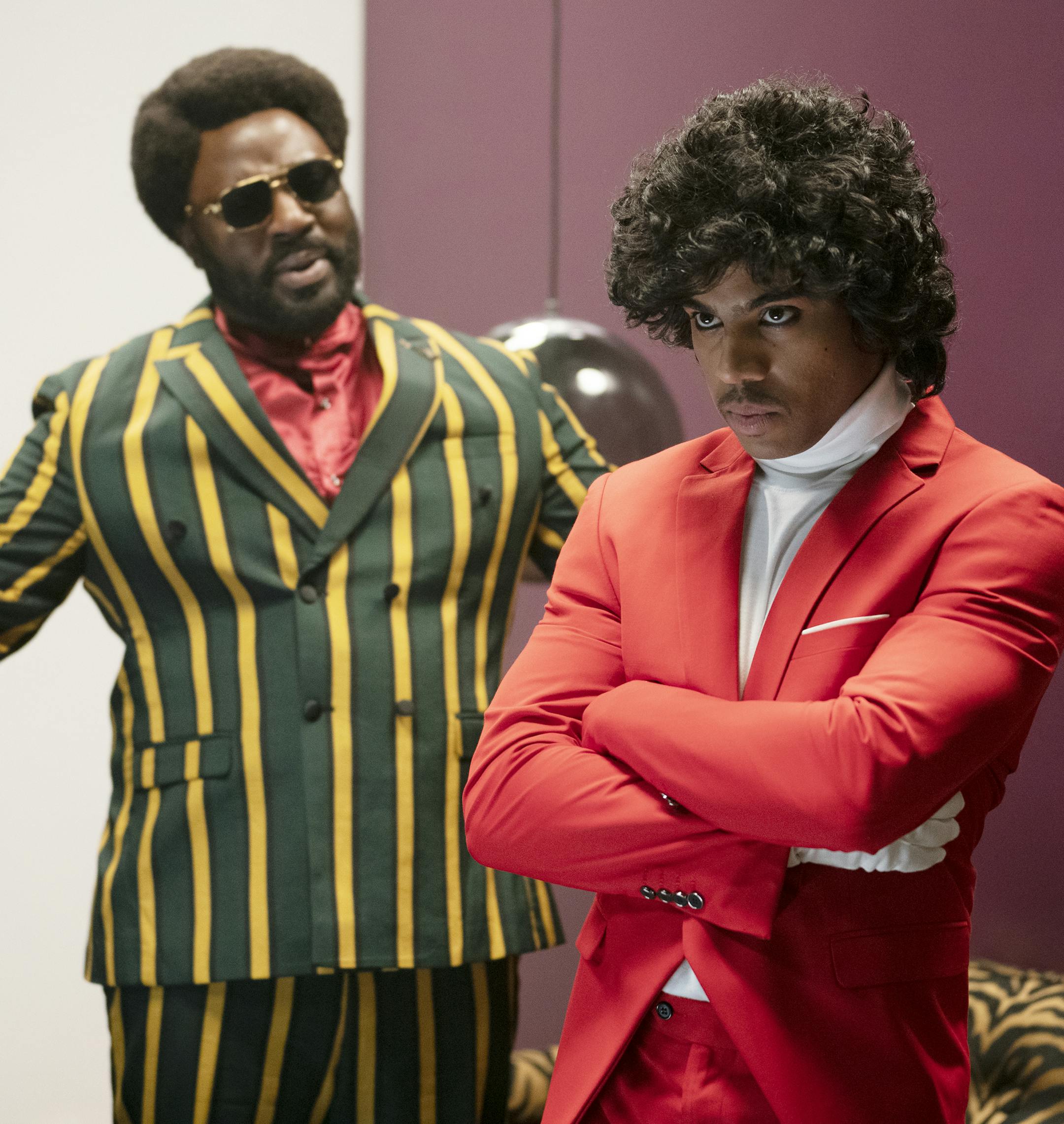 Bashir Salahuddin as Sherman McDaniels, Vic Mensa as Charade - Sherman's Showcase _ Season 1 - Photo Credit: Michael Moriatis/IFC