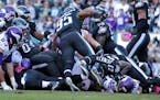 The Vikings were stopped on 4th and goal, stopping a critical drive in the 4th quarter. ] Minnesota Vikings @ Philadelphia Eagles, Lincoln Financial F