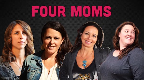 Four women, Angie Goren, Shontel Parnell, Gwen Marty and Shay Chamberlain, participated in a reality show about hockey moms.
