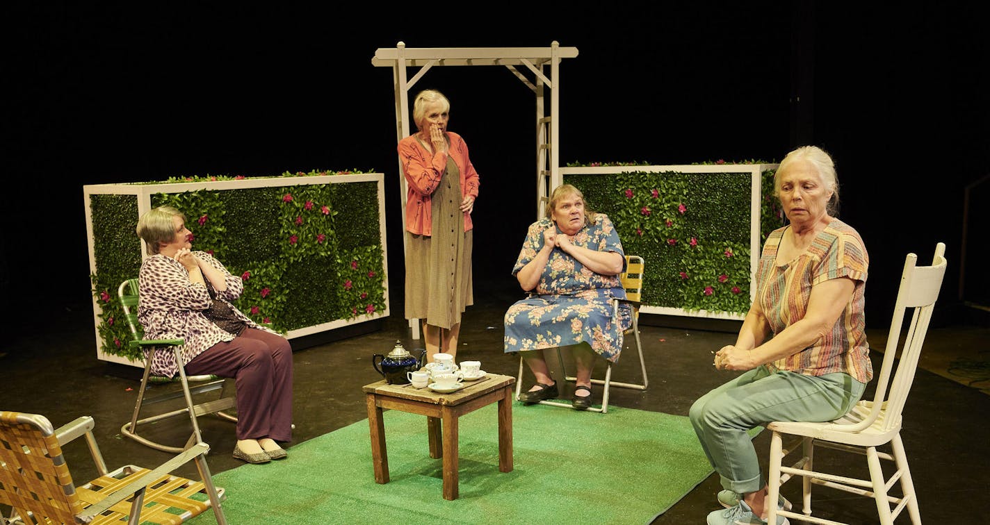 ST. PAUL, MN SEPTEMBER 3: Frank Theatre's production of Caryl Churchill's play "Escaped Alone" at Gremlin Theatre on September 3, 2019 in St. Paul, Minnesota.