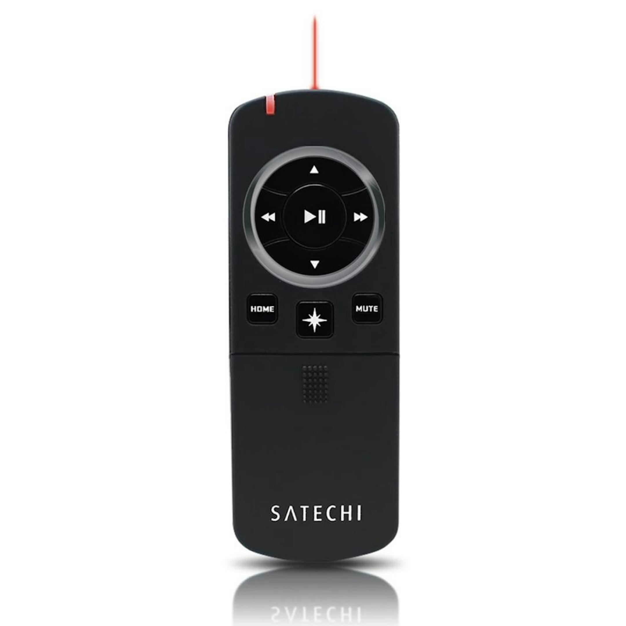 Satechi's Bluetooth (BT) Smart Pointer is a lightweight, portable remote that gives users the freedom to control media, such as music and videos, and presentations, such as Keynote and PowerPoint, with the touch of a button.