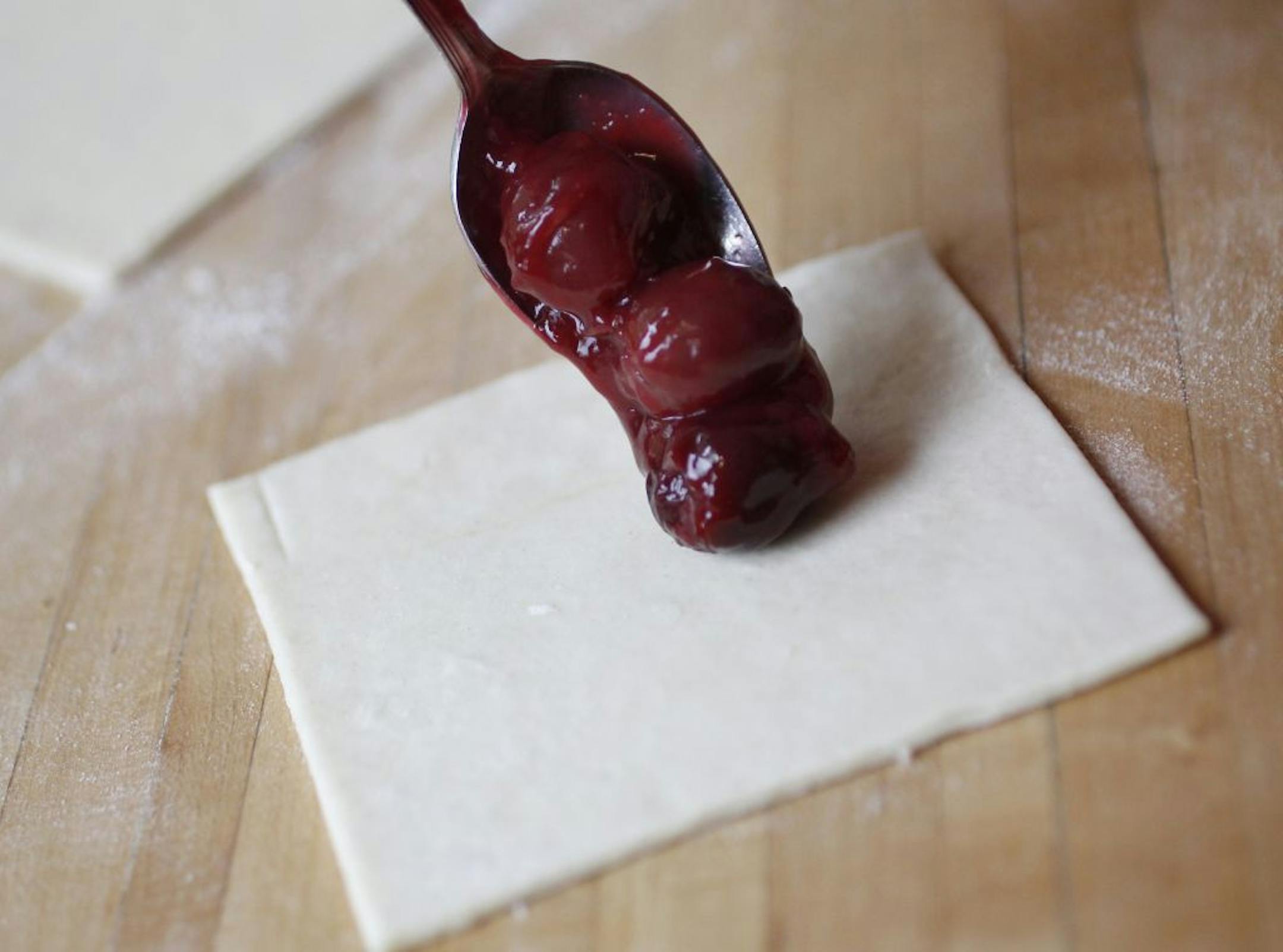 Cherries make for a tasty filling, but there are plenty of other options.