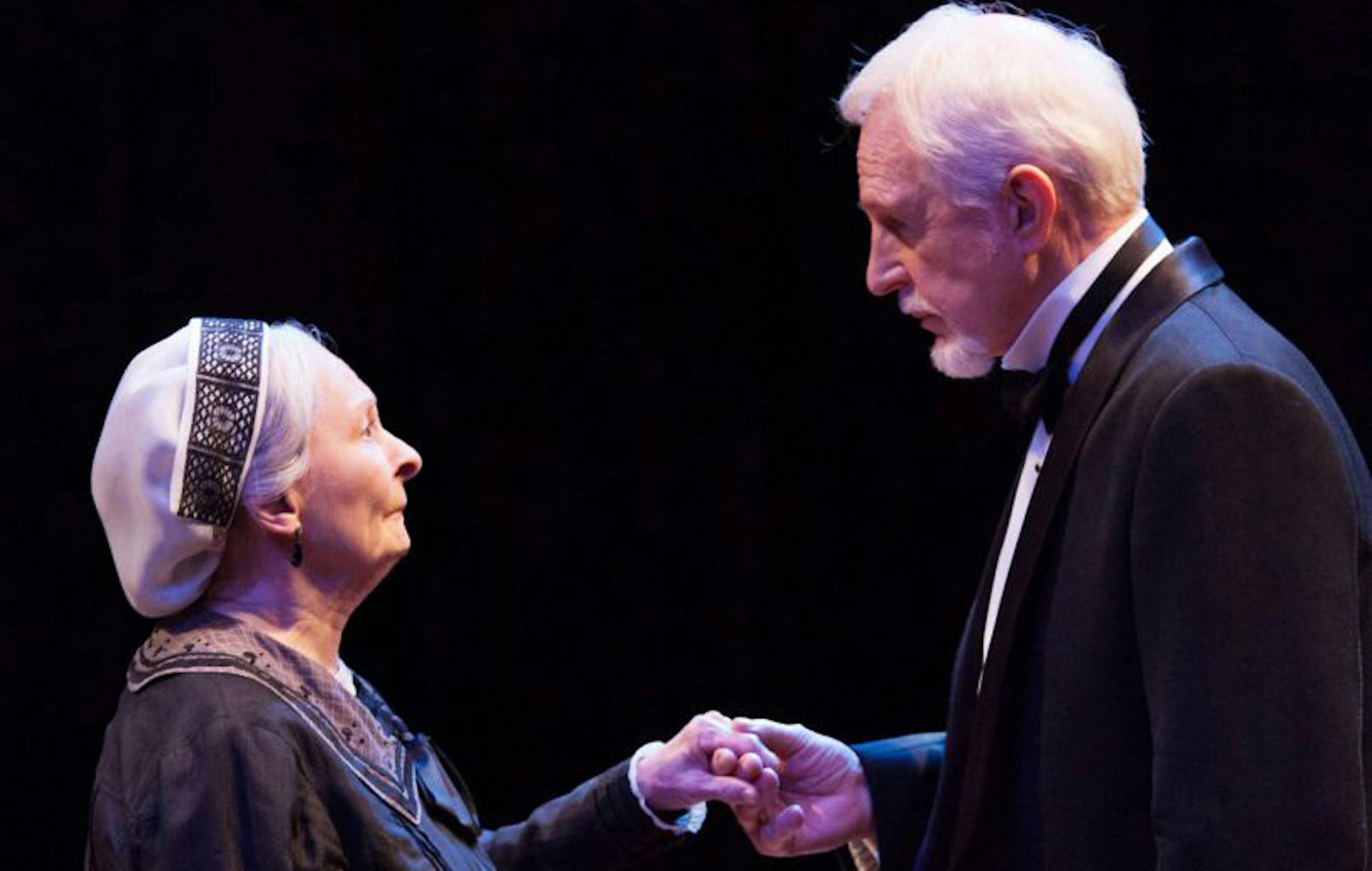 Barbara Bryne (Nini) and James A. Stephens (Henrik) in the Guthrie Theater's production of Embers, by Christopher Hampton.