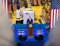 President Joe Biden delivers remarks on his Investing in America agenda at Gateway Technical College in Sturtevant, Wis., Wednesday, May 8, 2024. Pres