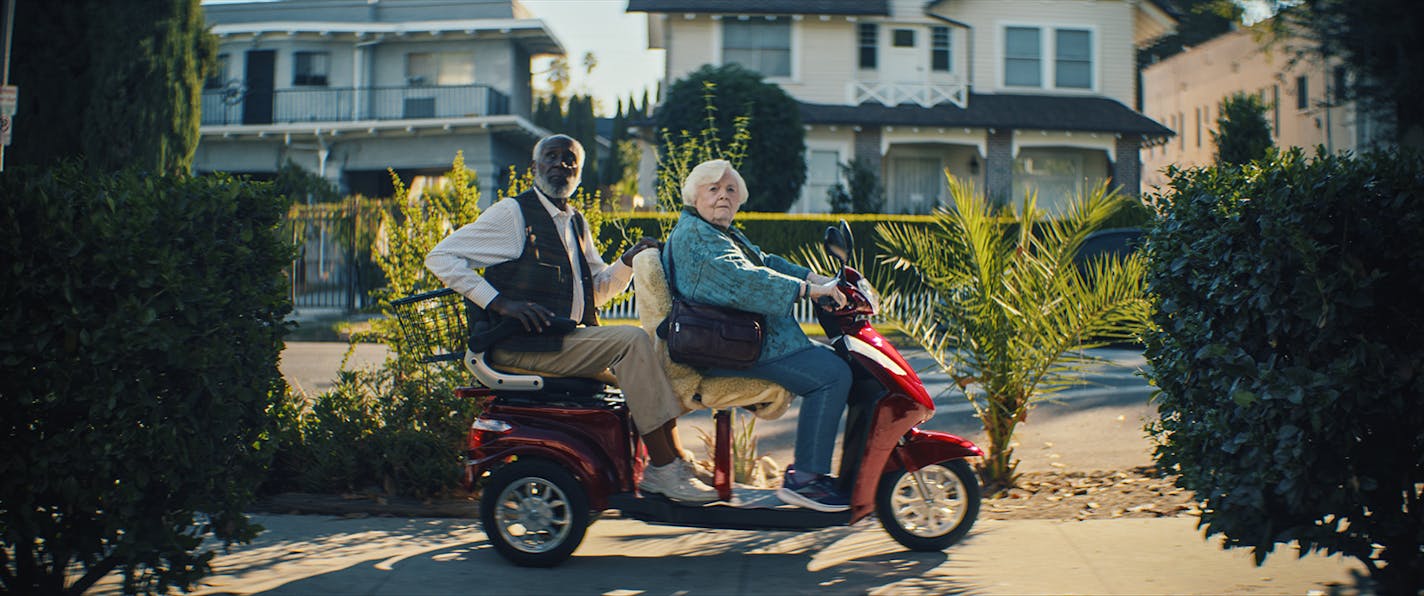 Richard Roundtree, left, and June Squibb in "Thelma." (Magnolia Pictures/TNS)