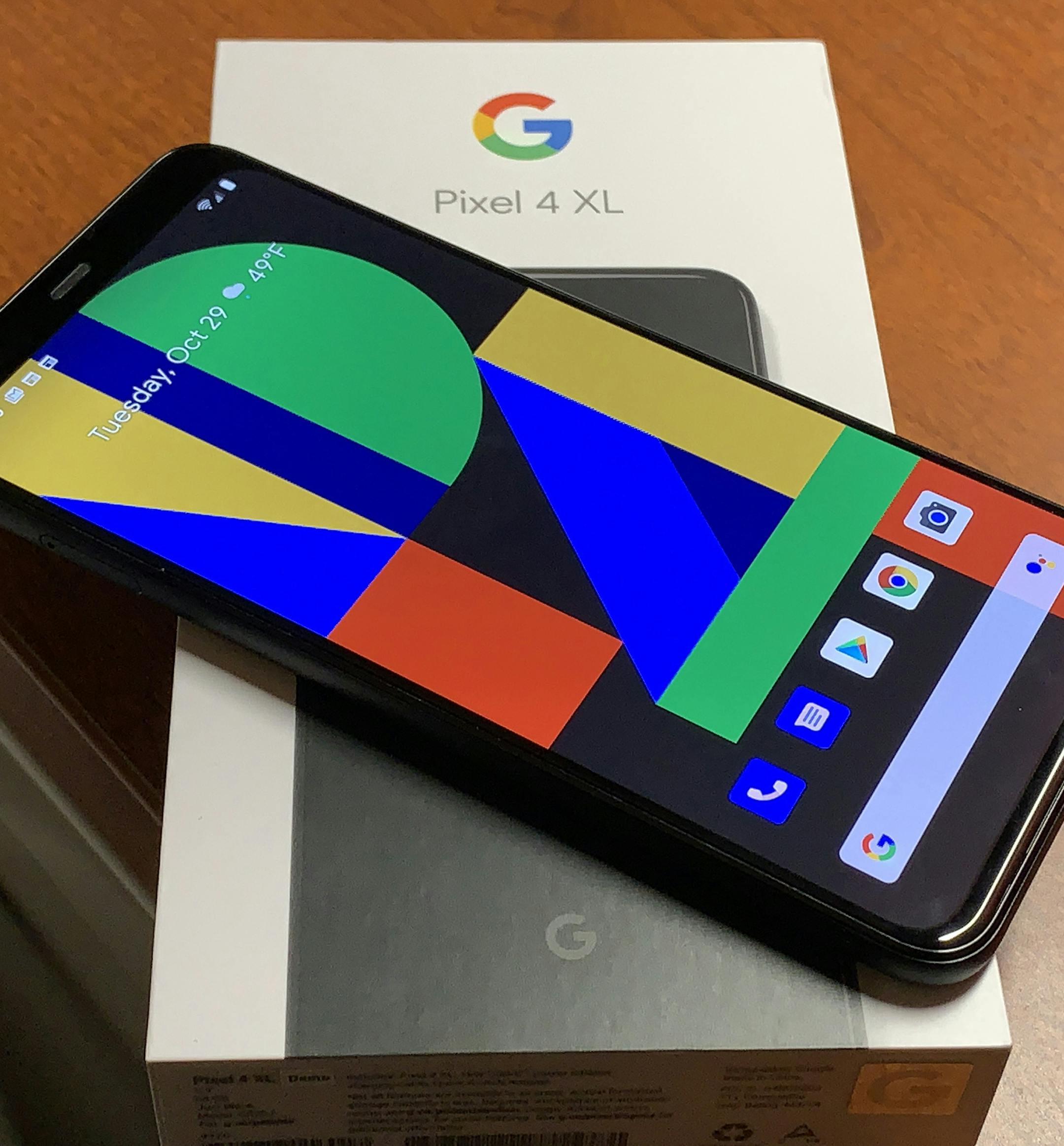 The Google Pixel 4 XL.