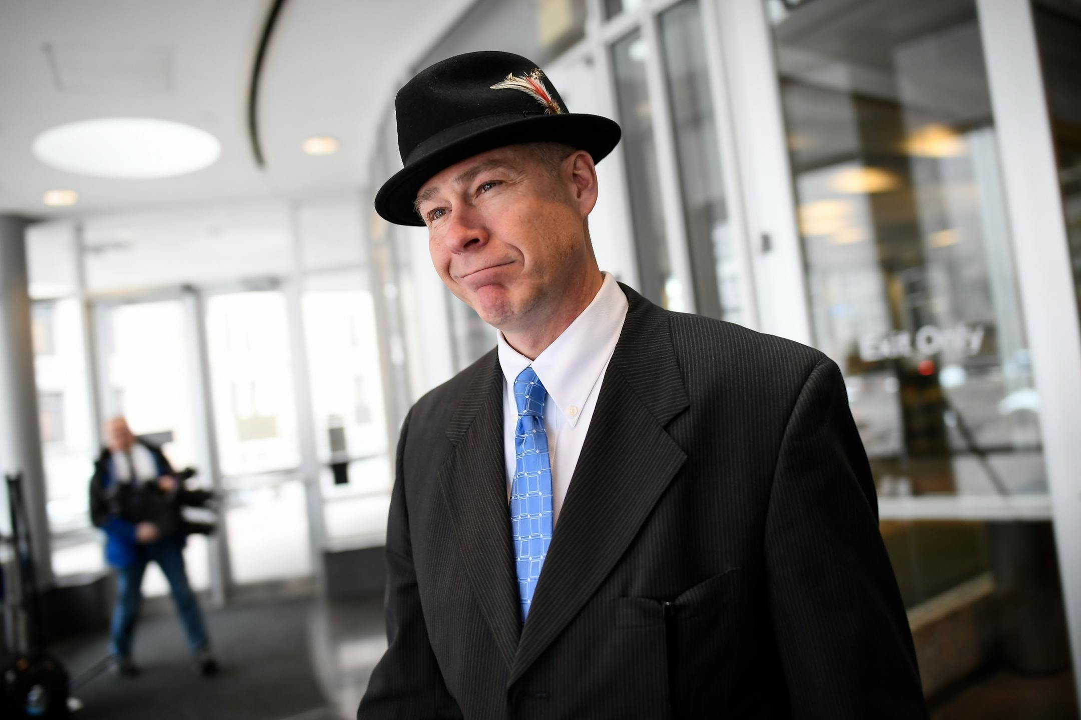 Thomas Plunkett, the defense attorney of former Minneapolis Police Officer Mohamed Noor, left the Hennepin County Courthouse without making a comment Tuesday afternoon.