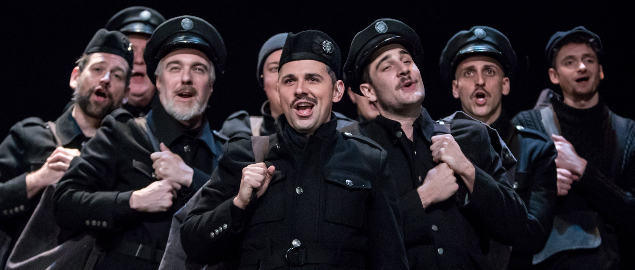 The cast of Theater Latté Da's "All Is Calm."