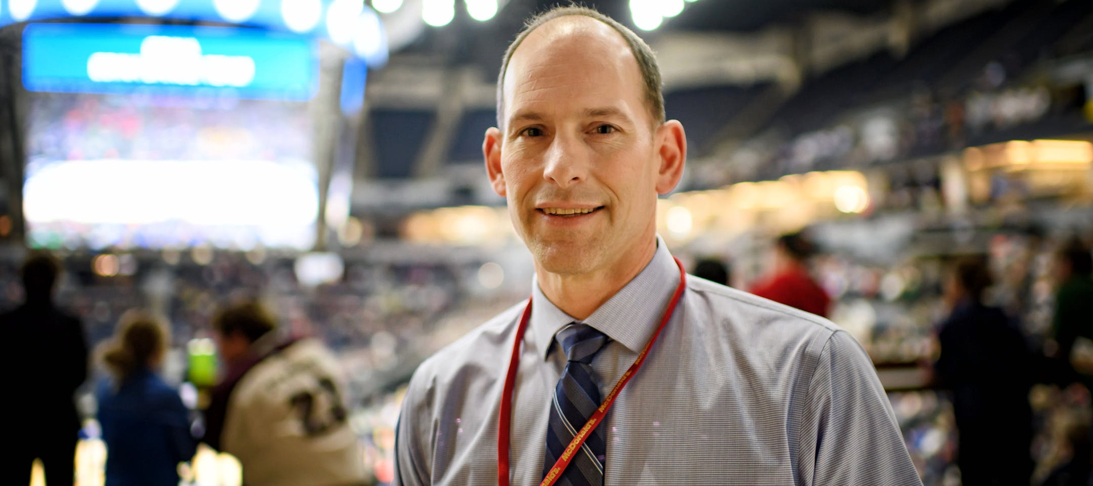 New MSHSL executive director Erich Martens attended the State Dance Team Tournament at Target Center. ] GLEN STUBBE ï glen.stubbe@startribune.com Friday, February 16, 2018 Q&A with new high school league boss Erich Martens. Martens, previously a Sauk Rapids principal, is the new head of the Minnesota State High School League, its first new leader in more than 30 years. He will be in the Twin Cities at the dance team tournament on Friday.
