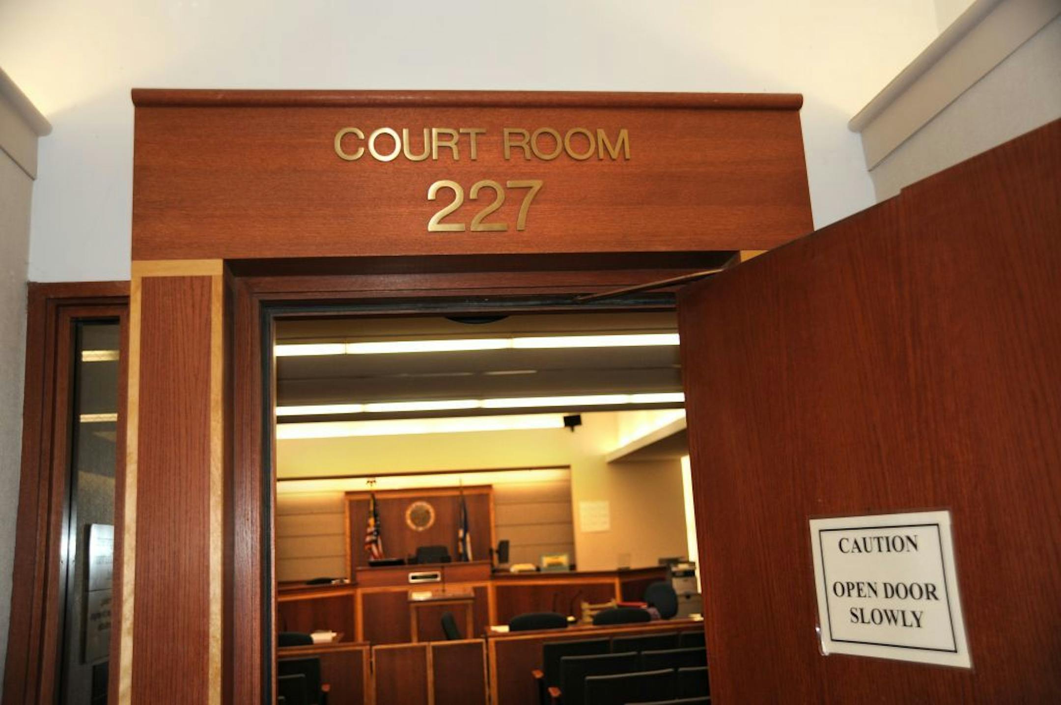 Hennepin County Board is poised to vote today to close the Southdale branch of the courthouse because it would be too expensive to make the needed security upgrades. The court house has three courtrooms this is courtroom 227