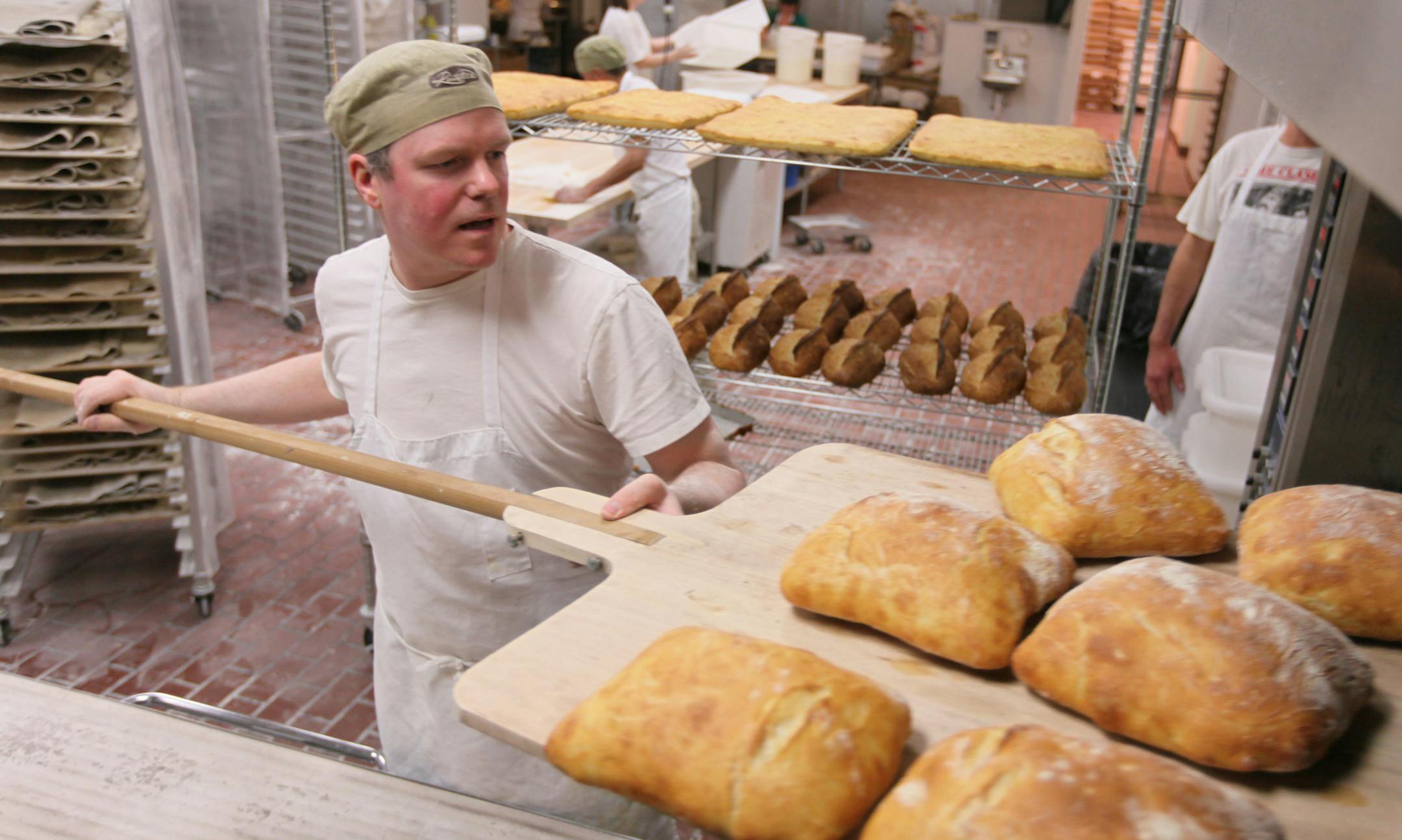 Owner Steve Horton worked the ovens at Rustica in 2009.