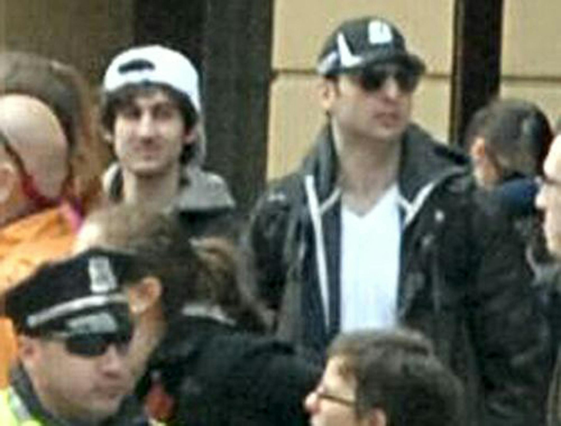 Dzhokar Tsarnaev, left, and his brother Dzhokar Tsarnaev.