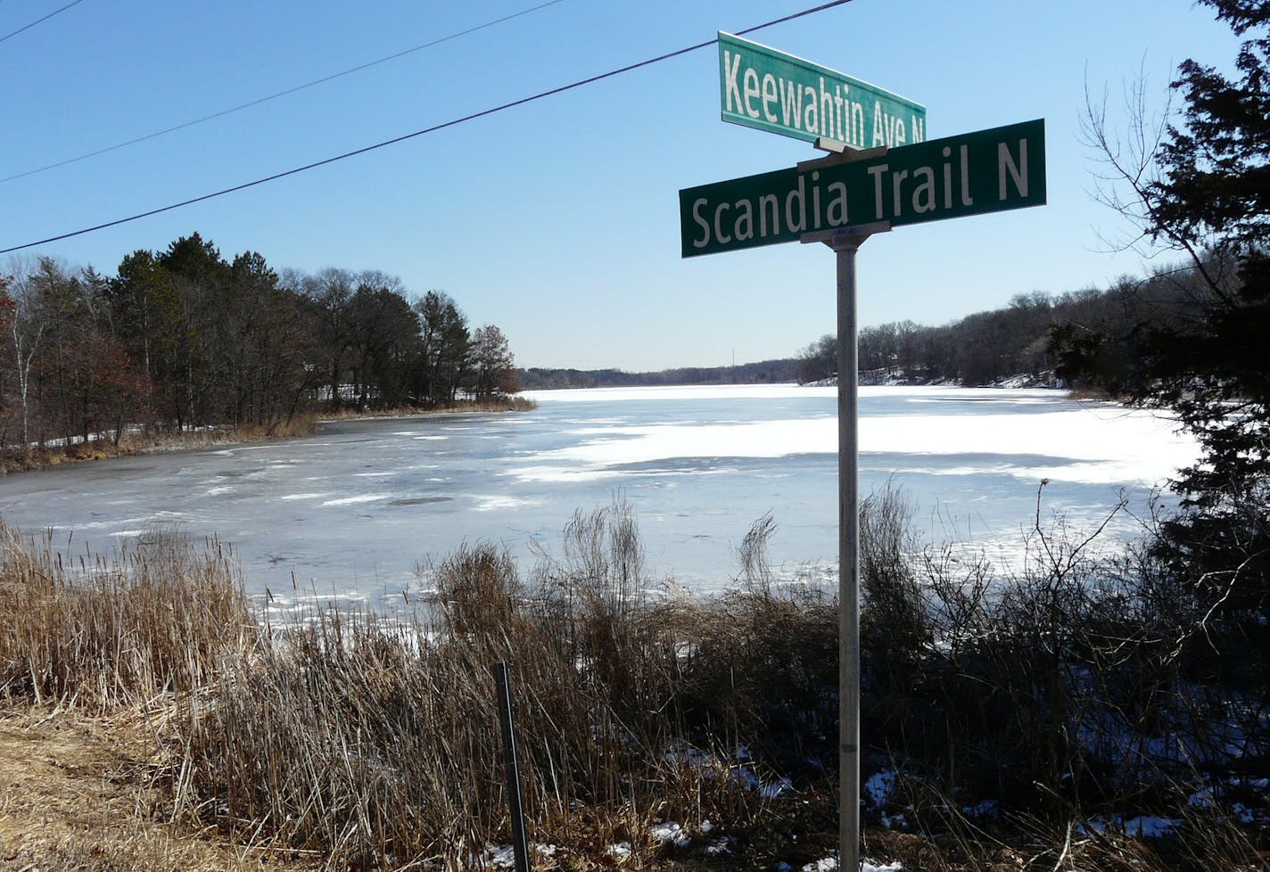 Halfbreed Lake, in Forest Lake and Scandia, also known as Sylvan Lake, is bordered by Keewahtin Avenue, which once also was called Halfbreed. Some folks want the lake to take the Keewahtin name rather than Sylvan.