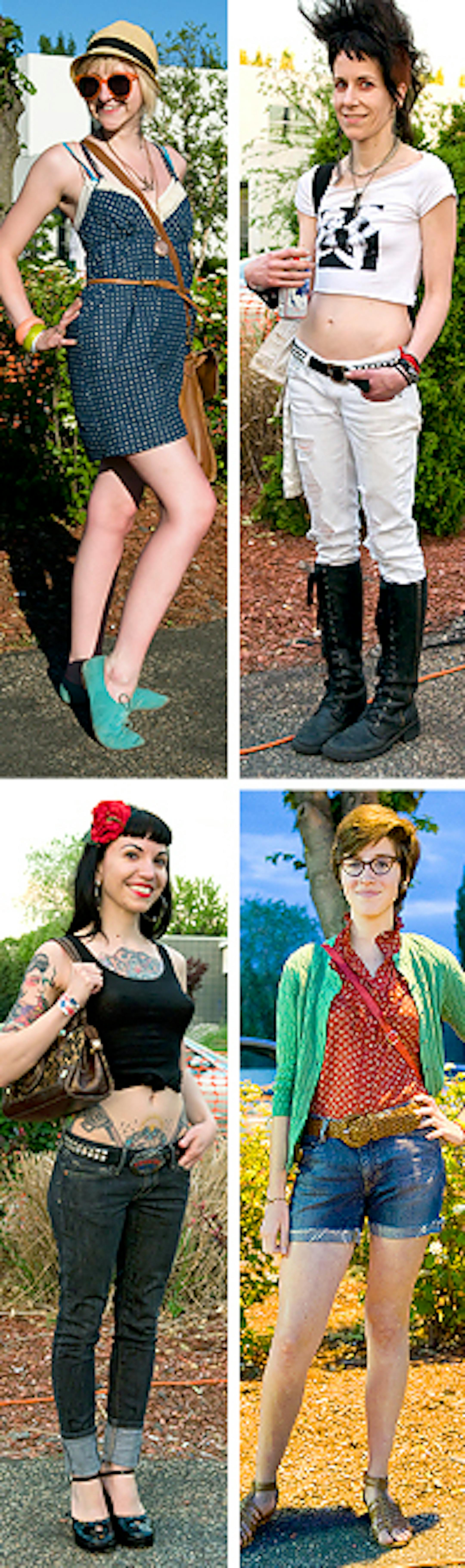 Clockwise from top - Lauren Harris, Sara Travelli, Kaitlyn Knapp, Tea Simpson