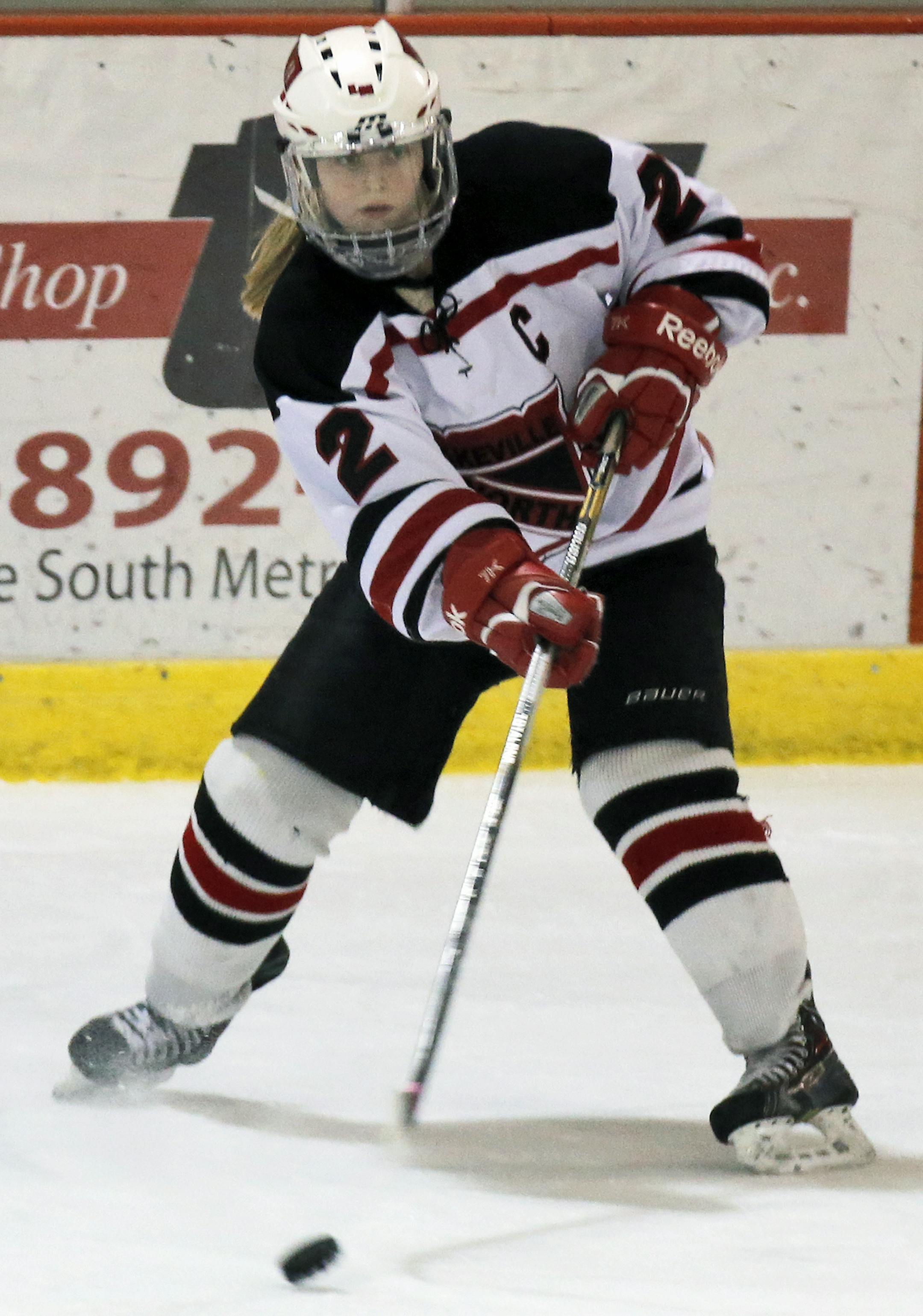 Lakeville North girls hockey team in a recent game with Burnsville. Action photos of Alexis Joyce #2. (MARLIN LEVISON/STARTRIBUNE(mlevison@startribune.com)