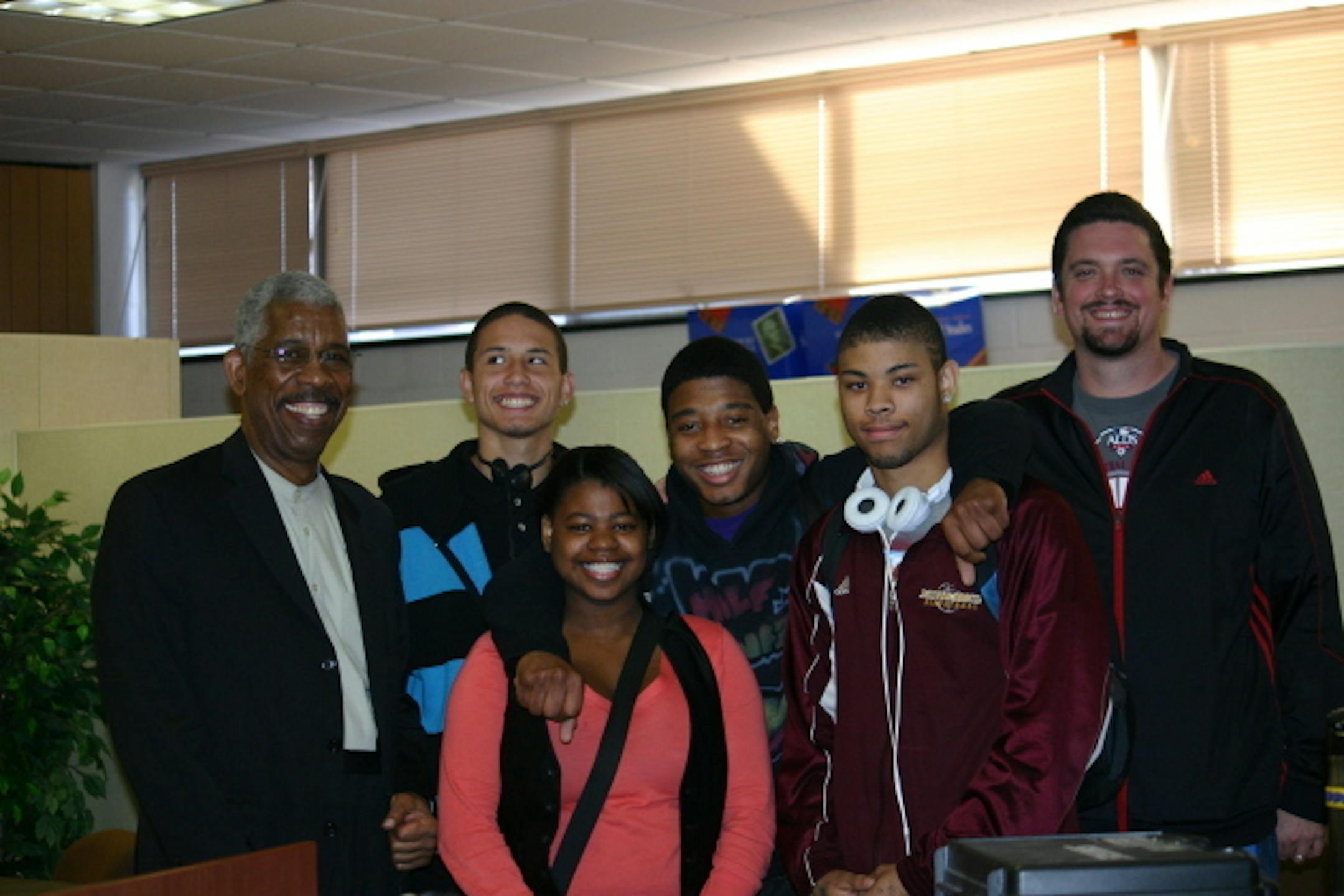 Ernest "Rip" Patton, Jr. meeting with Students at Fairview Alternative High School in Roseville