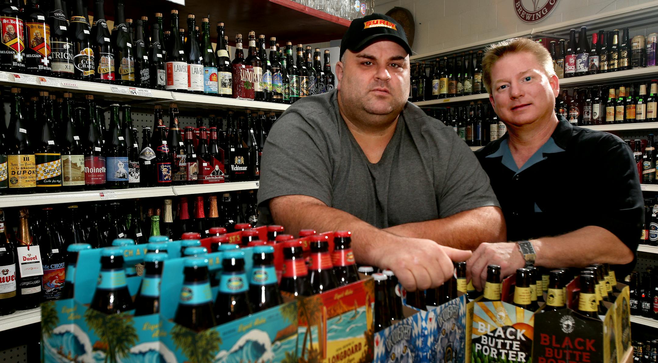 Matt Sandell (right) and Ed Bremer at Heritage Liquors in Maplewood, MN. September 10, 2013. ] JOELKOYAMA‚Ä¢joel koyama@startribune Two years ago a pair of local beer fans/industry vets started a local TV show, "Beer Geeks," with six episodes telling the stories of local beer-makers. Now the creators have partnered with the "Diners, Drive-ins and Dives" creator/former producer David Page to take the show national. The revamped version debuted across the country this week and the