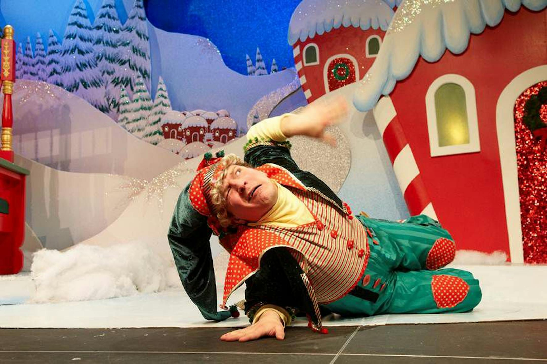 Joe Leary as Crumpet in "The Santaland Diaries"