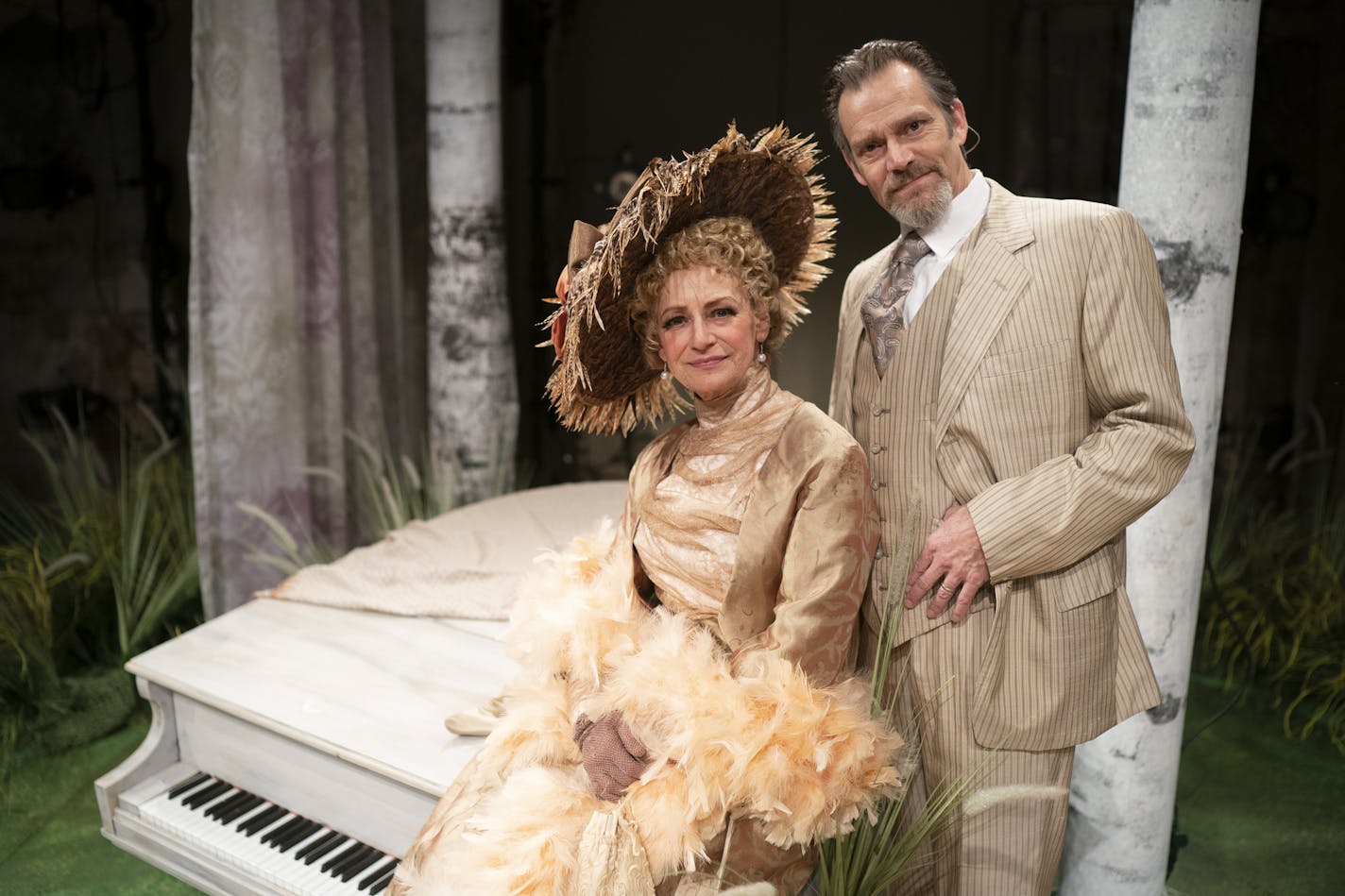 Sally Wingert, as Desir&#xe9;e Armfeldt, with Mark Benninghofen as Frederik Egerman on the set of Theater Latte Da's "A Little Night Music." ] JEFF WHEELER &#x2022; jeff.wheeler@startribune.com Sally Wingert and Mark Benninghofen are teaming up as a couple for at least the third time in the last few years in Theater Latte Da's "A Little Night Music," following their pairing in "Sweeney Todd" and "Six Degrees of Separation." They were photographed on the first day of tech rehearsals Wednesday aft