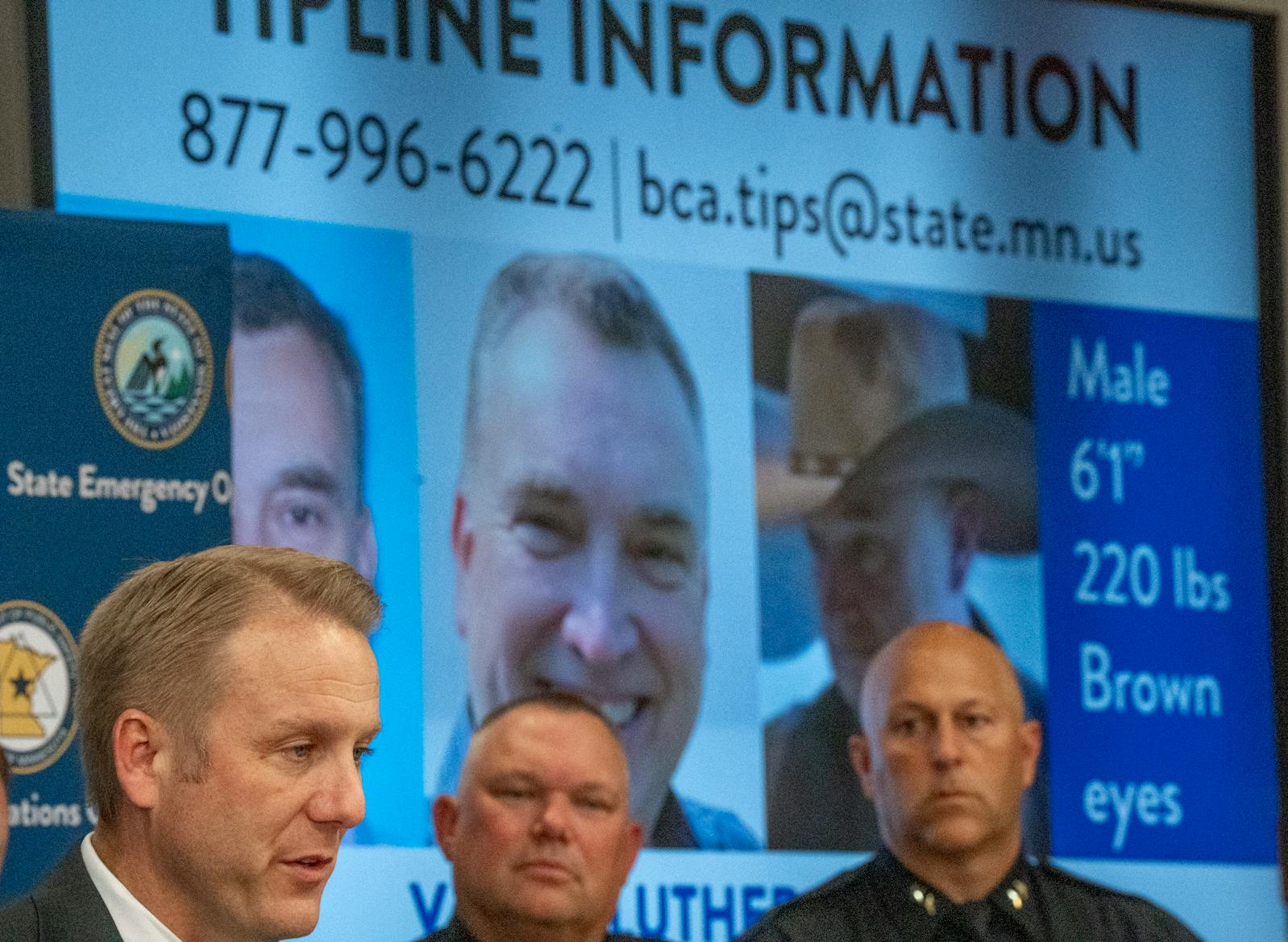 Drew Evans ,superintendent of the Bureau of Criminal  Apprehension spoke about Vance Luther Boelter, a suspect for the murder of Rep. Melissa Hortman and her husband Mark at a news conference was held in Blaine, MN. Saturday June 14, 2025.]  State Senator John Hoffman and his wife Yvette were both shoot multiple times.