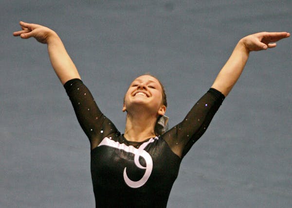 Anna Gleason was a champion as a high school gymnast at Roseville; now she's part of a movement at Breck as a coach.