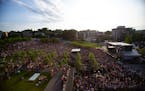 Thousands of fans filled the hill outside Walker Art Center for Rock the Garden in 2018.