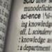 This Monday, Dec. 2, 2013 photo shows the word "science" on a page of a Merriam-Webster dictionary, in New York. "Science" is the publisher's word of 