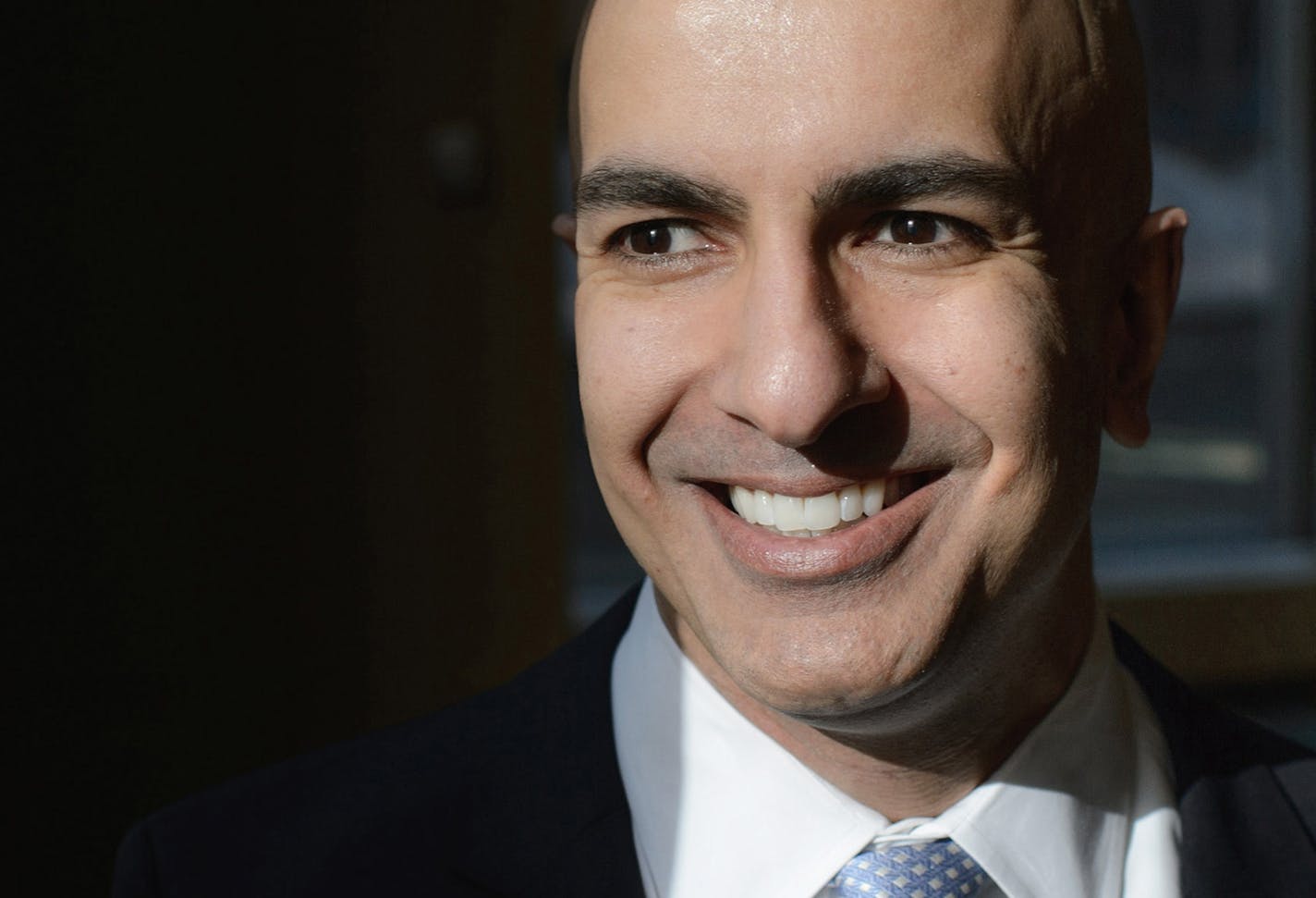 Neel Kashkari, here in a 2015 file image, is president of the Federal Reserve Bank of Minneapolis. Kashkari says Americans are saving more because they aren't going out as much during the pandemic, meaning there would be less need to borrow from abroad to finance additional fiscal aid. (Glen Stubbe/Minneapolis Star Tribune/TNS) ORG XMIT: 1732057