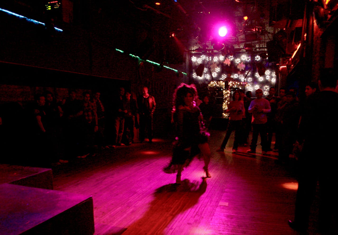 The Saloon dancefloor.