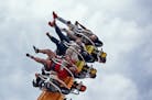 Riders on the Equinox got a thrill during the last day of the Minnesota State Fair Monday, Sept. 3, 3018, in Falcon Heights, MN.