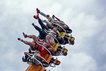 Riders on the Equinox got a thrill during the last day of the Minnesota State Fair Monday, Sept. 3, 3018, in Falcon Heights, MN.