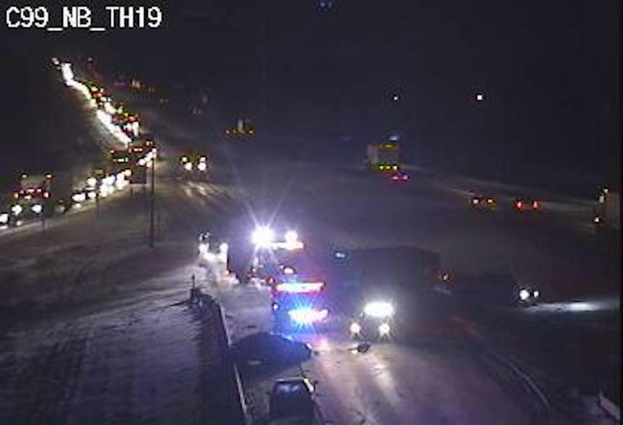 I-35 northbound was shut down after a multivehicle crash near Northfield.