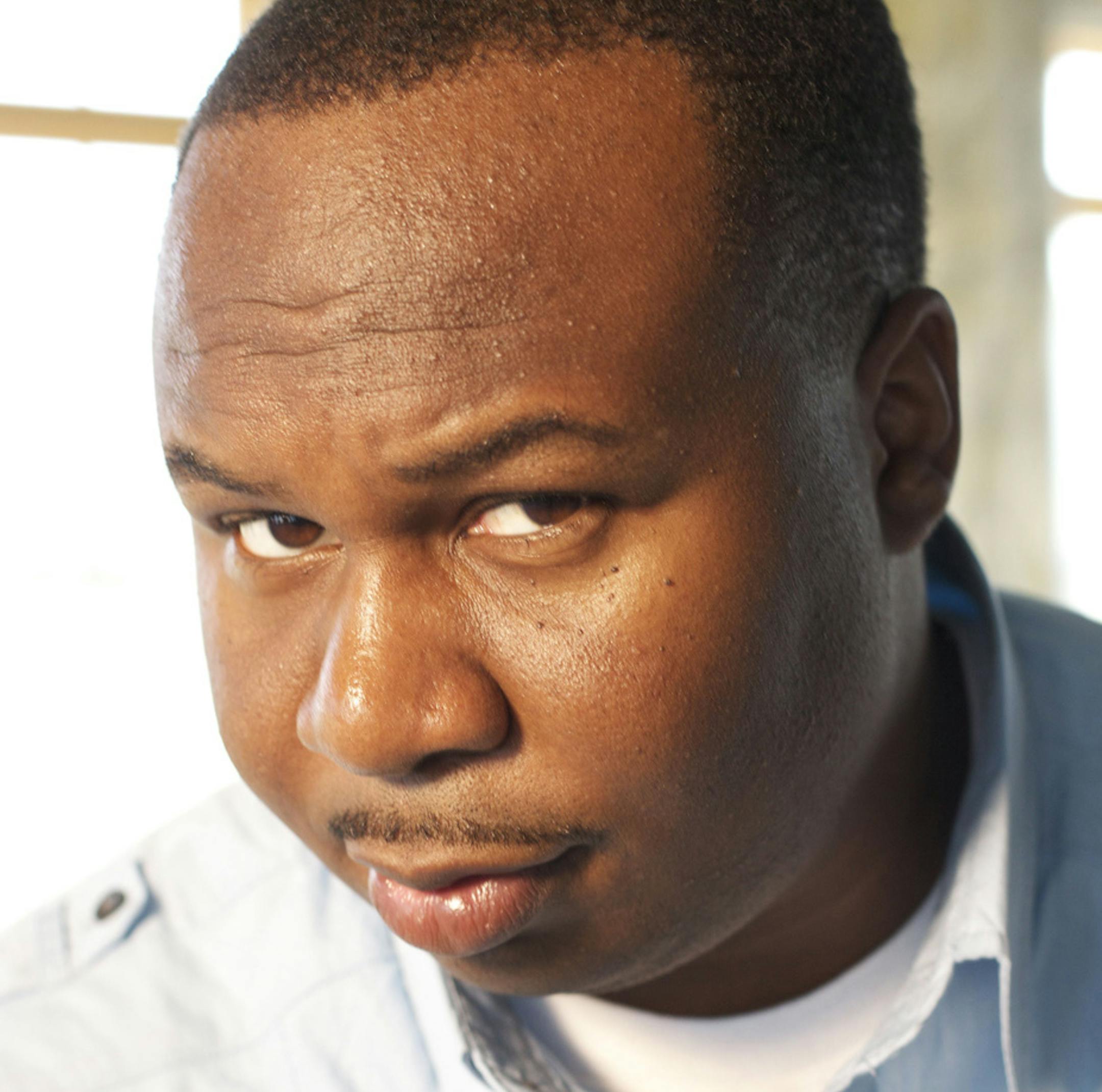 Photo of comedian Roy Wood Jr. for my 1.27.13 Q &A