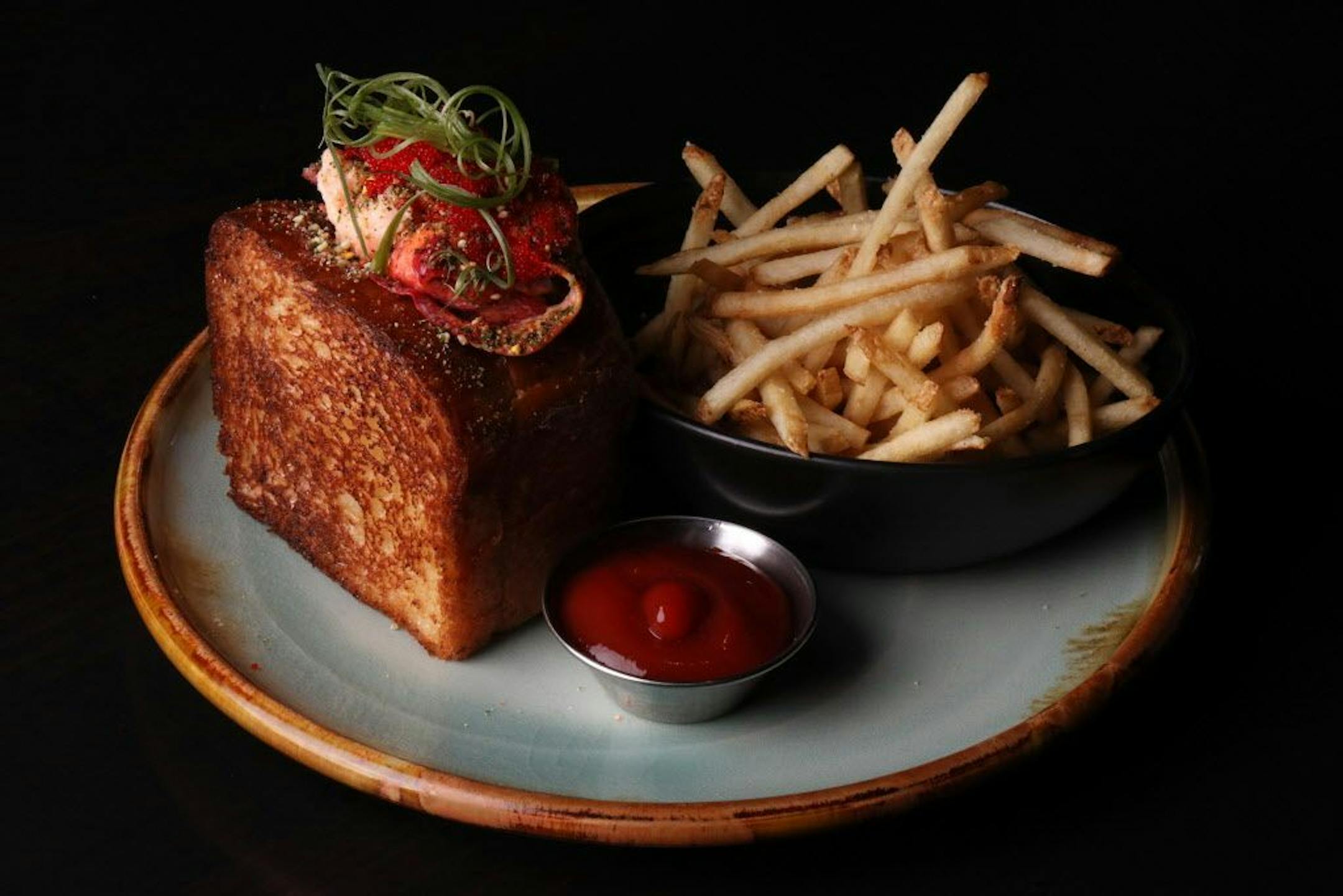 Pictured is the lobster roll.