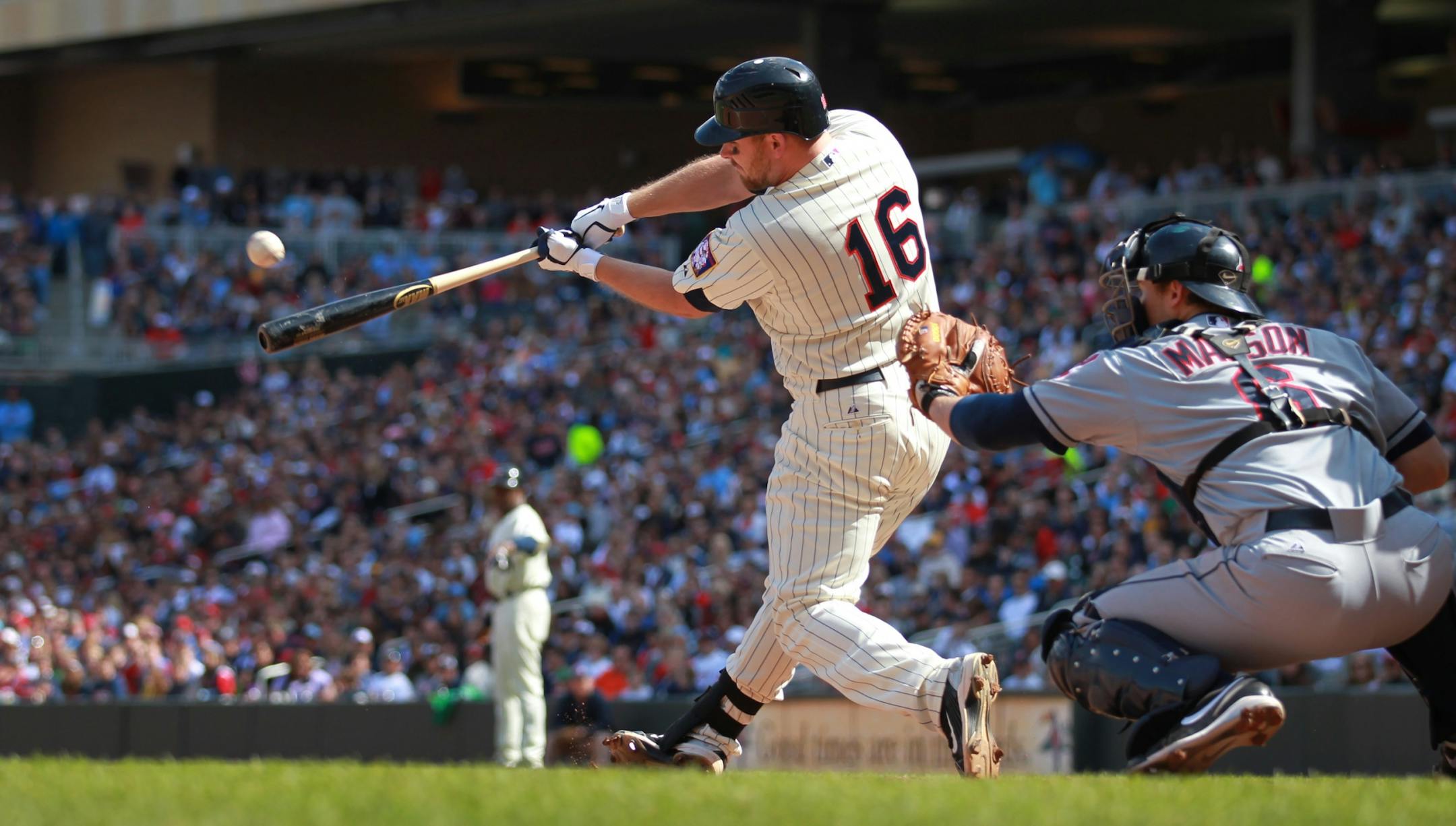Jason Kubel came through with the game-winning hit in the seventh inning Sunday, a double to deep right-center that drove in Alexi Casilla and Denard Span and gave the Twins a 4-3 victory over Cleveland.