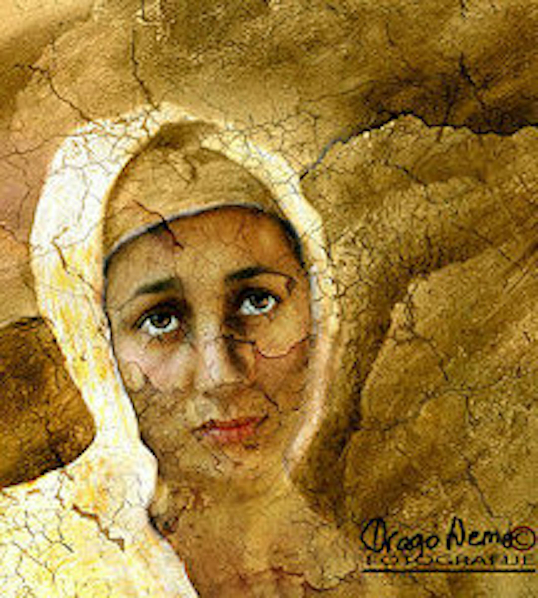 "Magdalena," a manipulated photograph of a woman in Bosnia.