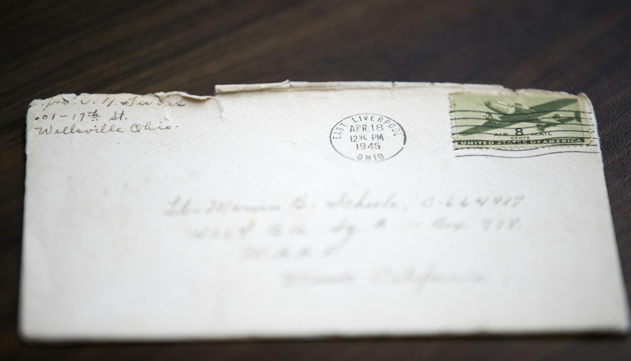 The original letter that sparked the historical investigation from the mother of Don Givens.