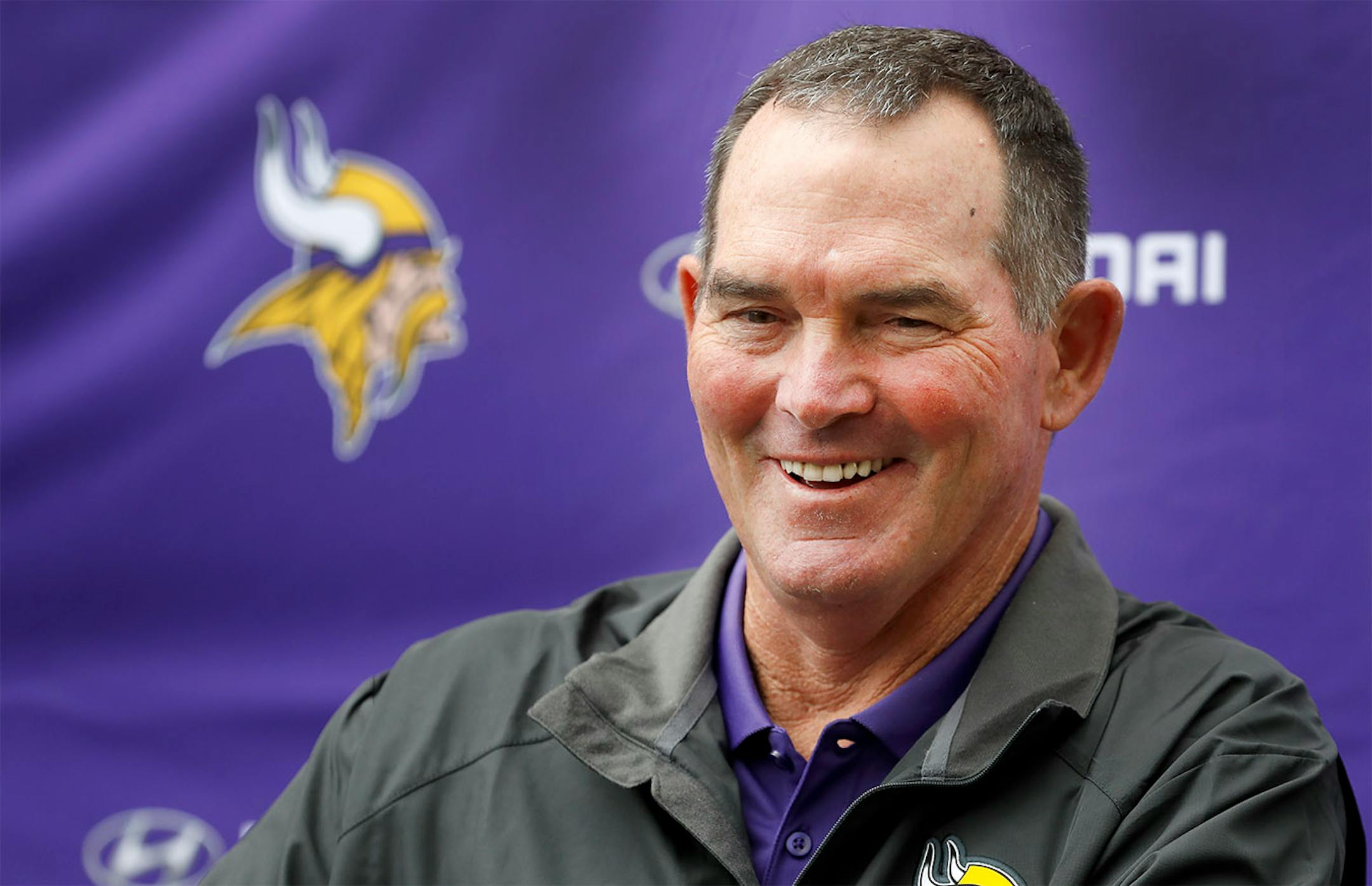 Minnesota Vikings head coach Mike Zimmer spoke to the media after it was announced that he received a contract extension.