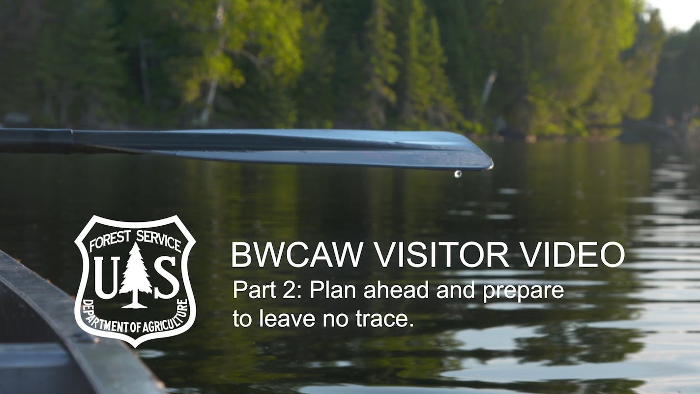 A still from the new Boundary Waters Canoe Area Wilderness video shown by the U.S. Forest Service to paddlers.