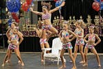 Members of the Star Performance Complex Glam Youth Jazz Team from Sioux Falls S.D., competed in the junior jazz competition at the Spirit of America D