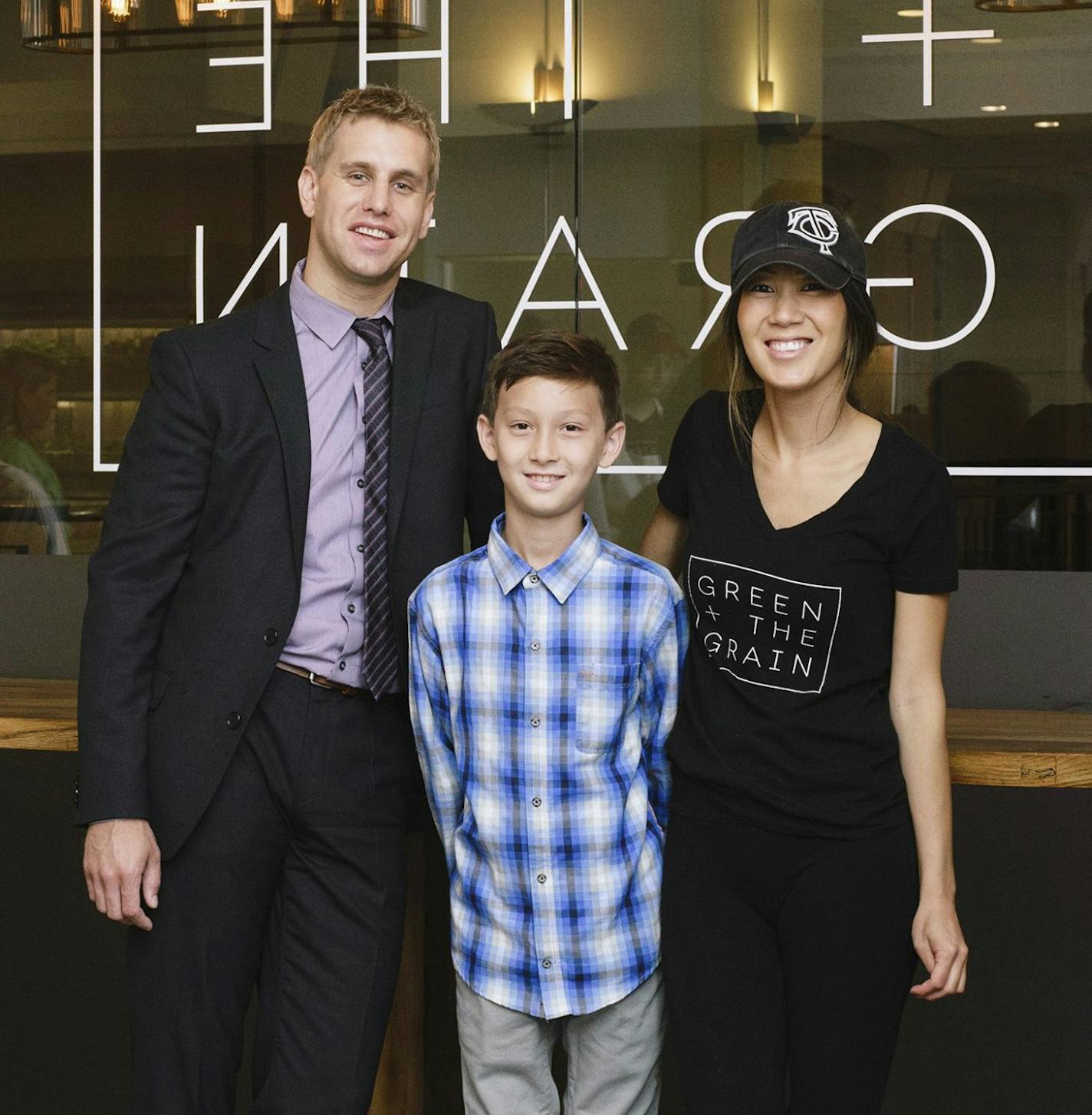 A taste of a half-dozen (relative) newcomers on the Mpls skyway system, including World Cafe, Bep Eatery and Green + the Grain. Here, owners Tiffany Hauser and Dustin Naugle with son Caydin. ] Hand out photo from family. Minneapolis, MN - 01/28/2016 ORG XMIT: 8WS2eqMiDvQI8R3i7JSi