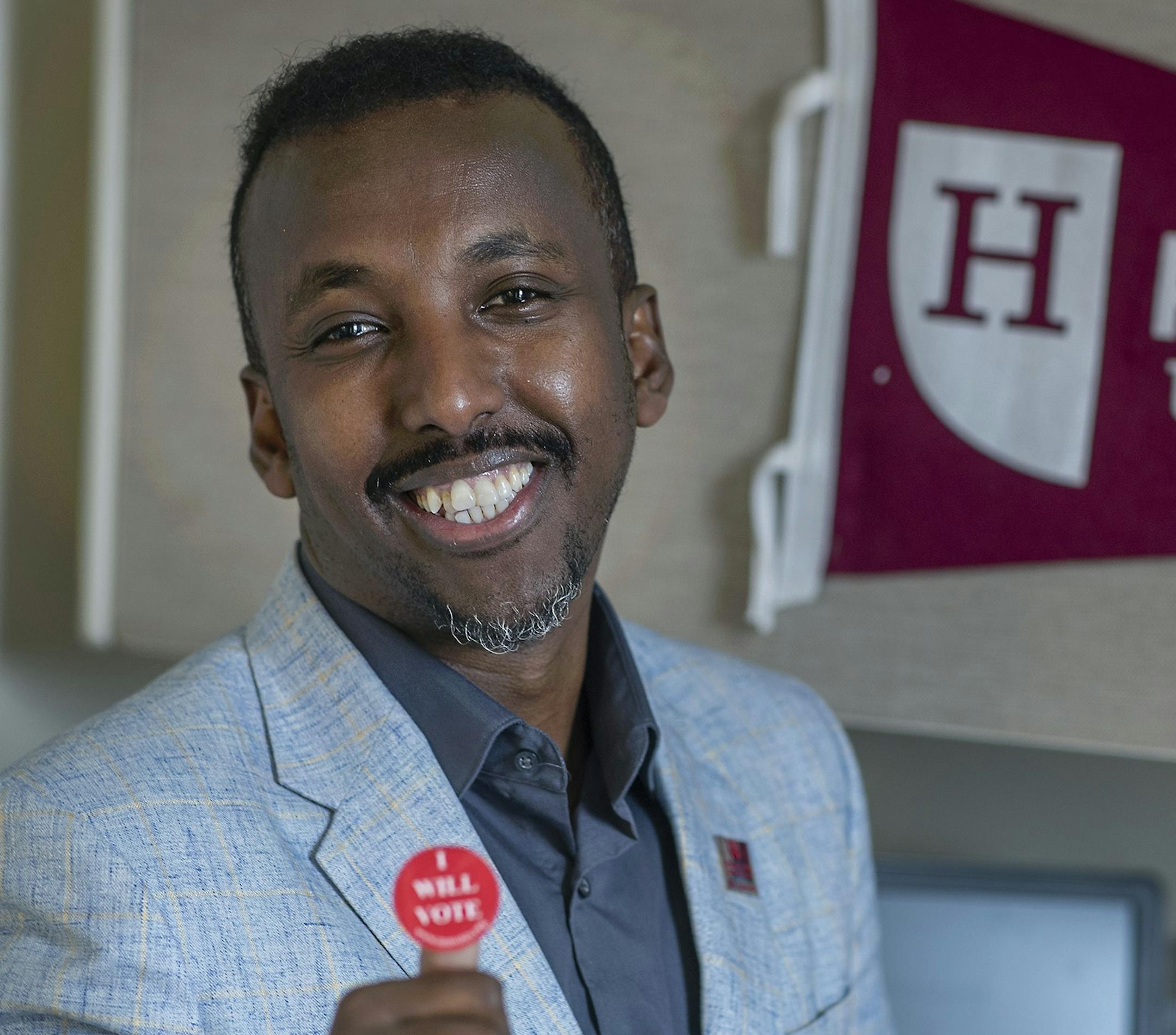Nur Mood is Hamline's coordinator of social justice initiatives and a champion of getting youth to vote. Hamline has the highest percentage of students registered to vote of any private college or university in the United States.