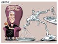 Sack cartoon: Supreme Court