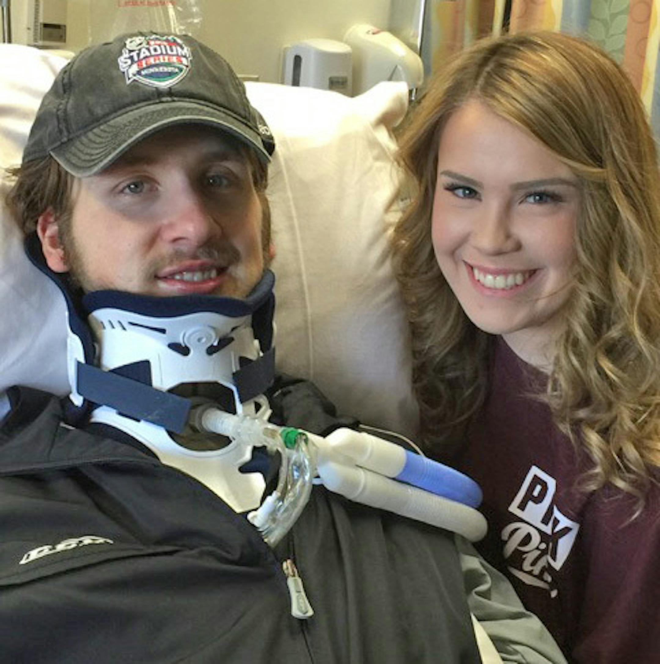 Matt Olson with his girlfriend, Katie Sellards. Photo courtesy Olson family.