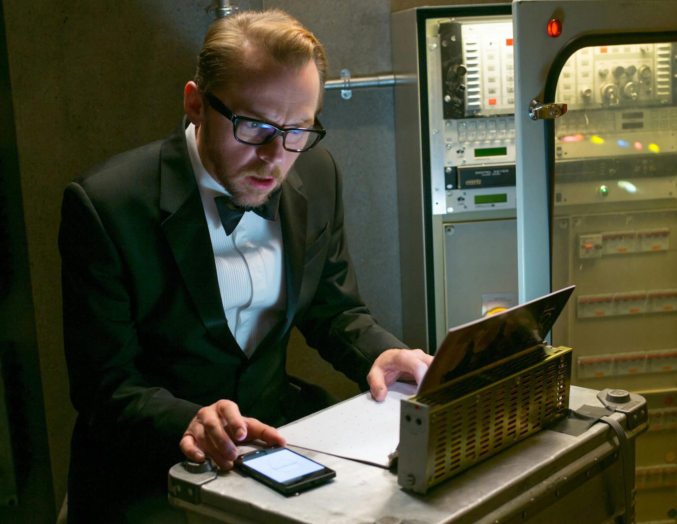 Simon Pegg plays Benji in Mission: Impossible - Rogue Nation from Paramount Pictures and Skydance Productions